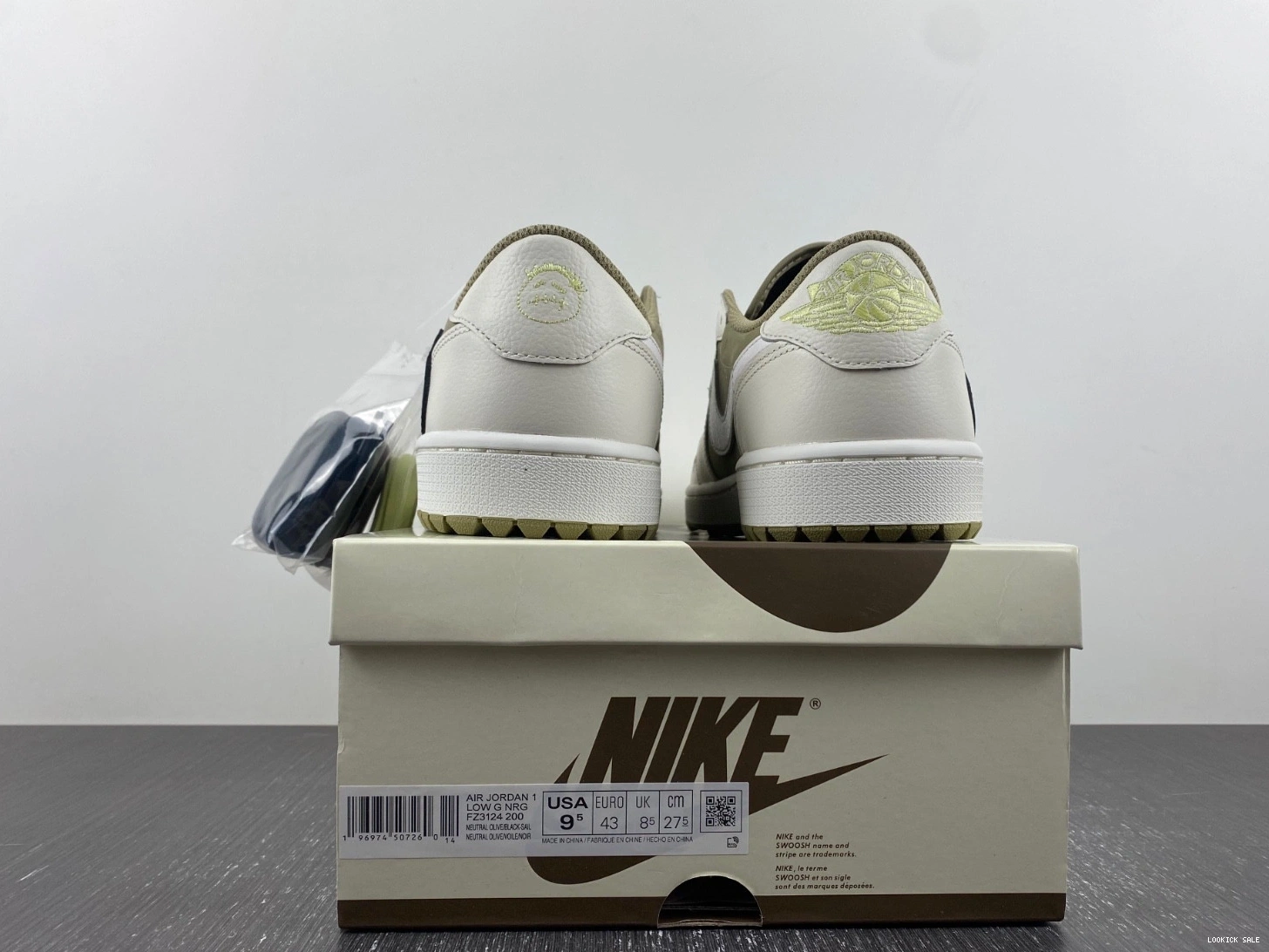 Rep Golf Jordan Olive Retro 1 FZ3124-200 Travis Scott Neutral Low 0522